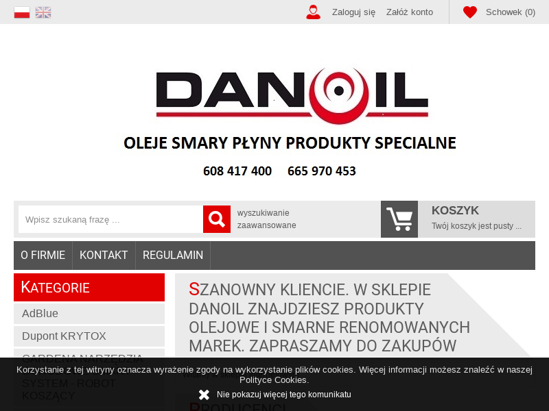 Produkty olejowe i smarne - DANOIL Sp. z o.o.